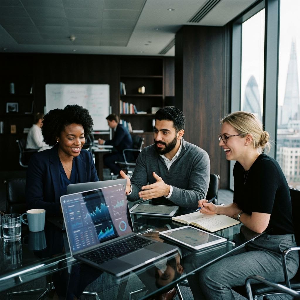 Ravensorq quantitative engineers collaborating in Canary Wharf London